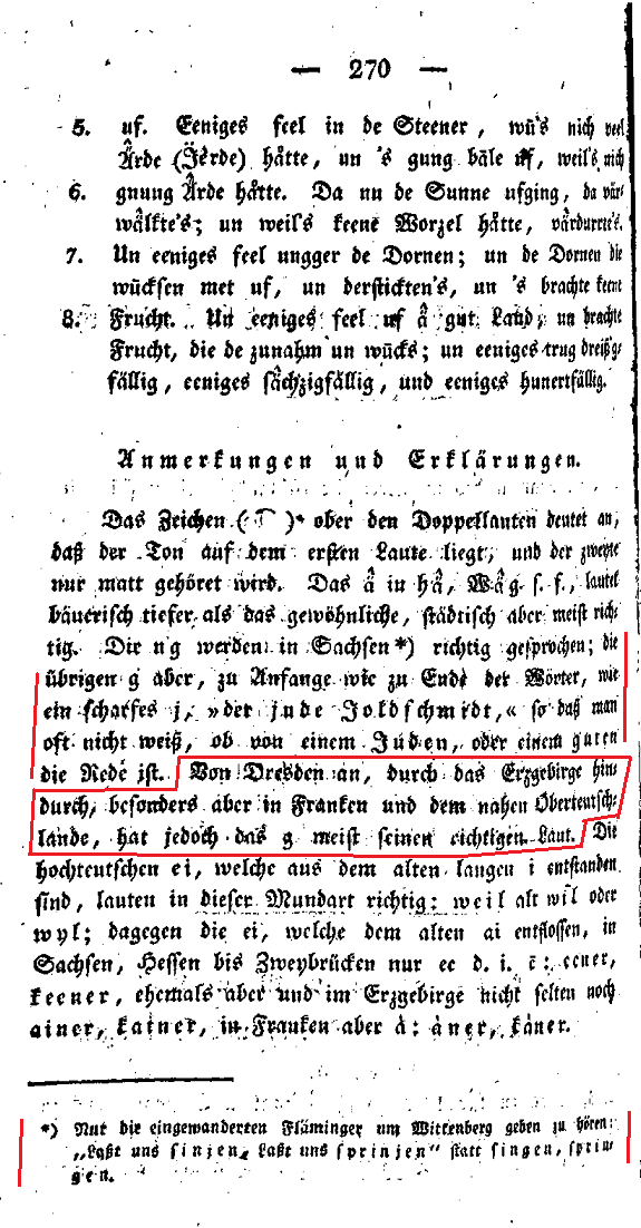 S. 303 - Obersächsisch - J und G Unterschied - Oberdeutschland meh G - arzgeb ainer kain - fla...png
